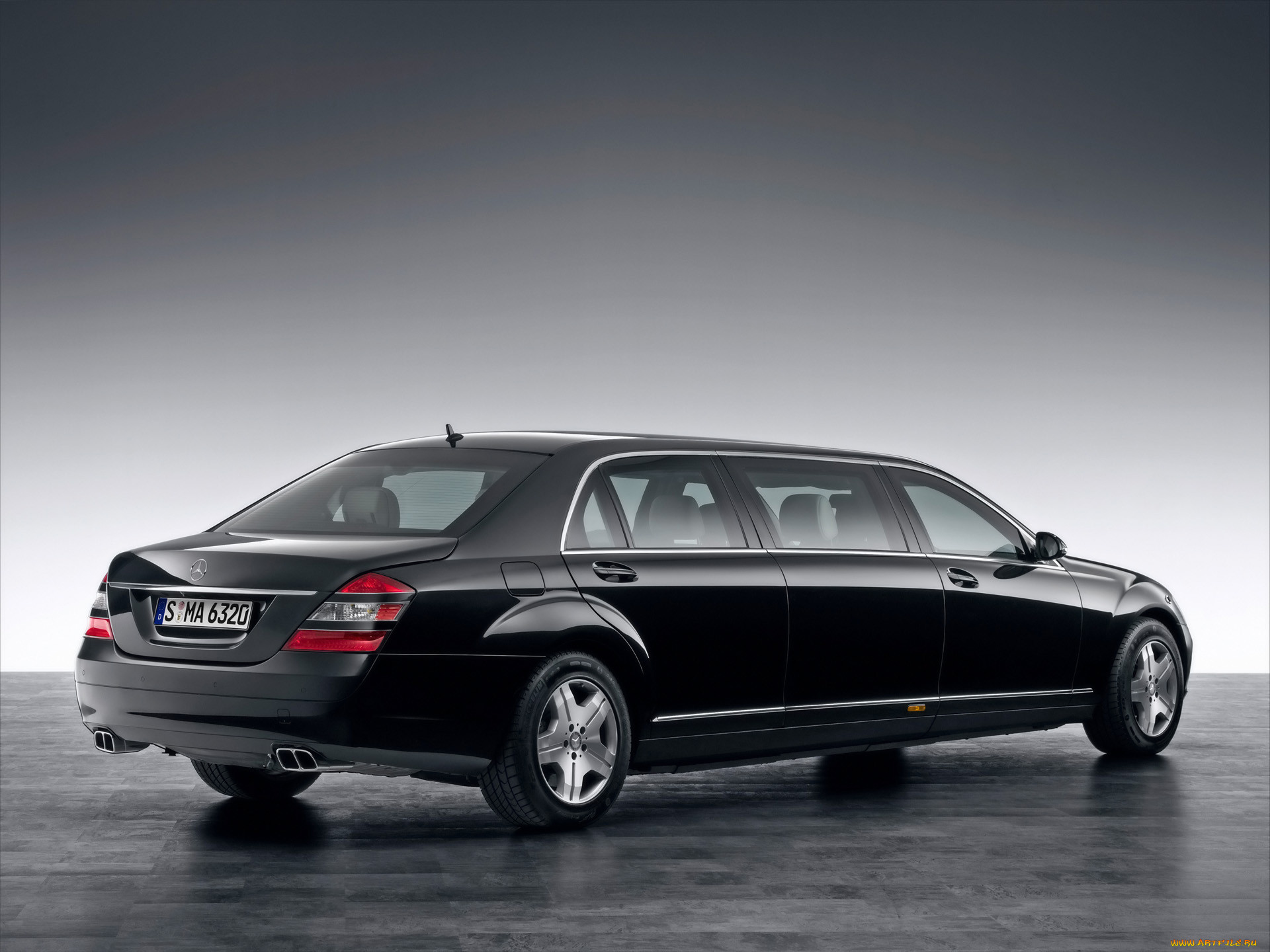 2009, mercedes, benz, 600, pullman, guard, limousine, 